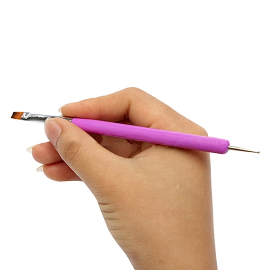 Amazon.com: Nail Art Pen - 5 Pieces/Set Acrylic 2 Ways Nail Art Dotting Pen  Colorful Rhinestone Nail Decoration Painting Brush Nails Design Tools :  Beauty & Personal Care